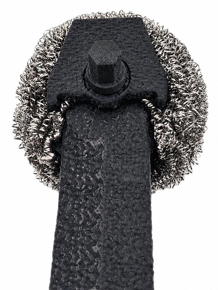 replaceable stainless steel wool brush